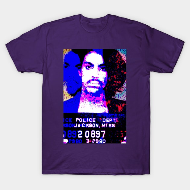 Prince Mugshot T-Shirt by SABREart